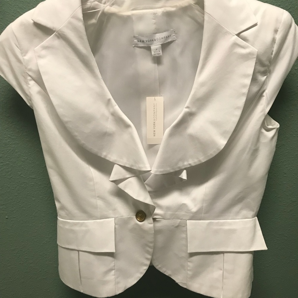 White suite jacket